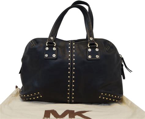 michael kors astor shoulder bag|michael kors black studded handbag.